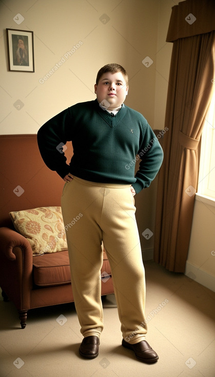 Argentine teenager boy with  brown hair