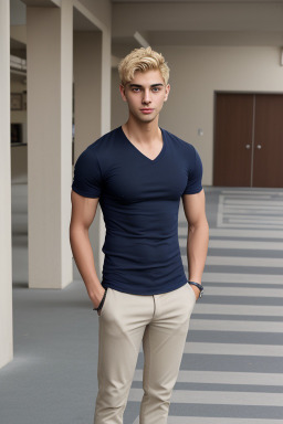 Greek young adult male with  blonde hair