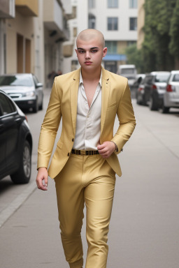 Albanian teenager boy with  blonde hair