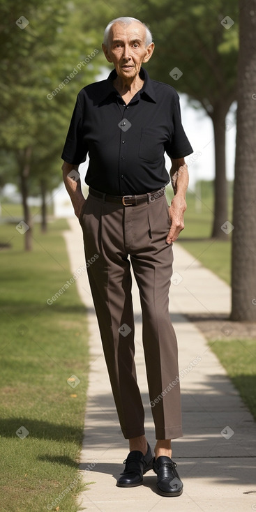 Elderly male with  black hair