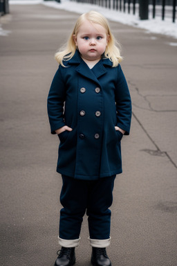 Latvian infant girl with  blonde hair