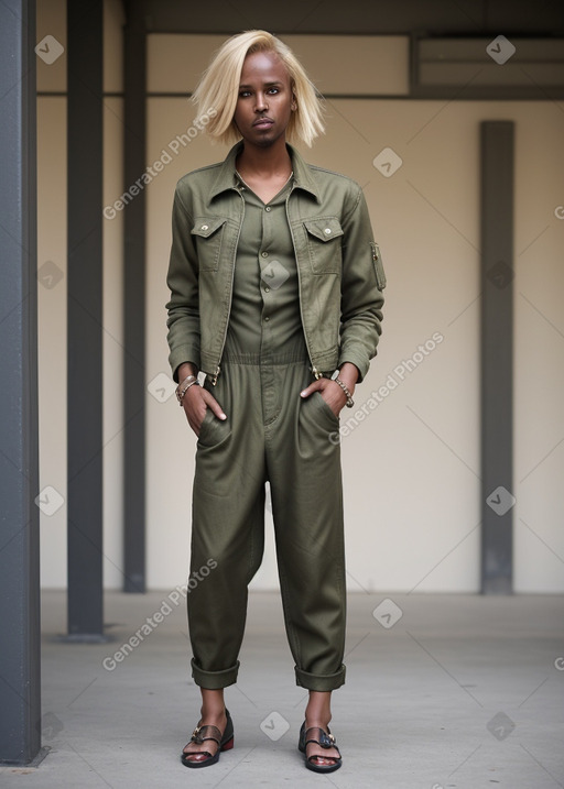 Somali adult male with  blonde hair