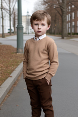 Estonian child boy with  brown hair