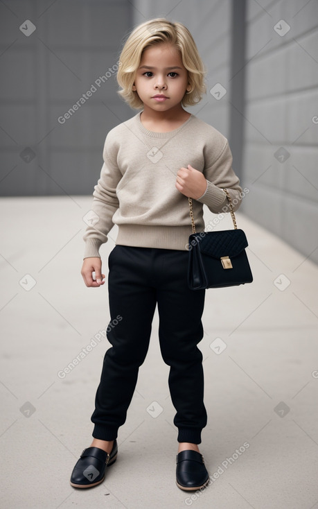 Hispanic child boy with  blonde hair