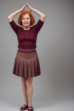 Polish elderly female with  ginger hair