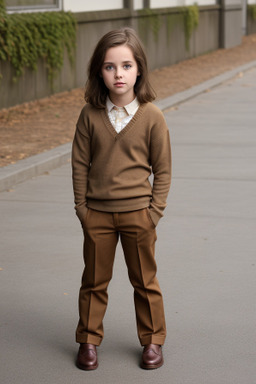 German child female with  brown hair