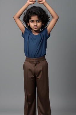 Bangladeshi child boy with  brown hair