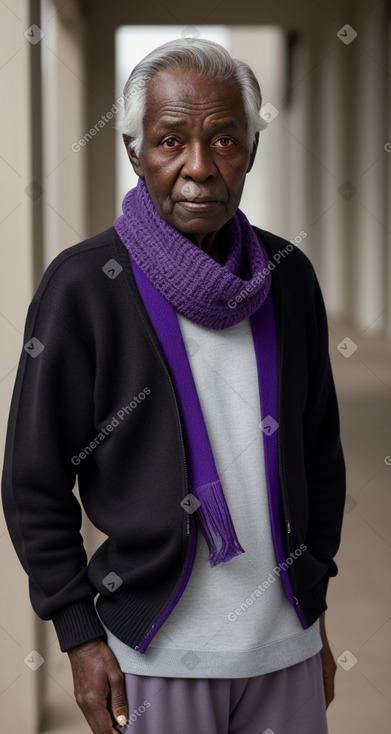 Elderly male with  black hair