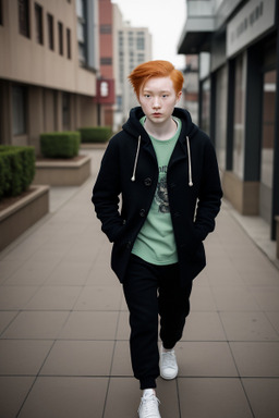 Chinese young adult non-binary with  ginger hair