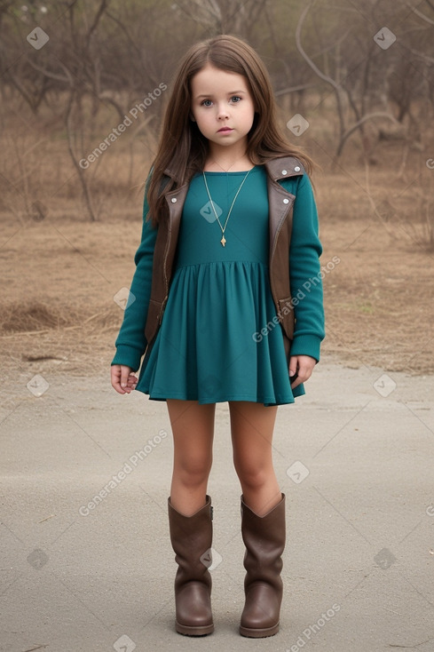 South african child female with  brown hair