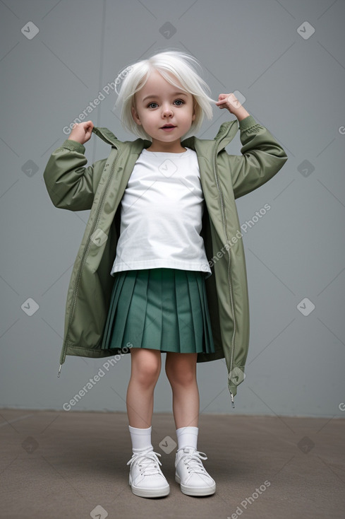 Australian infant girl with  white hair