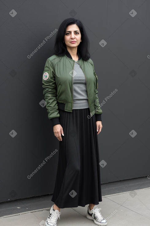 Iranian 45 years female with  black hair