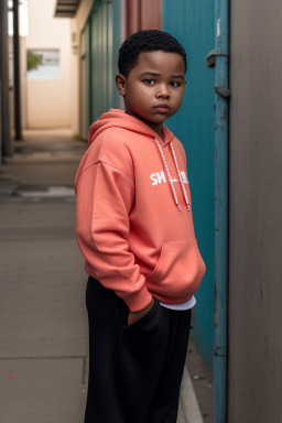 South african child boy with  black hair