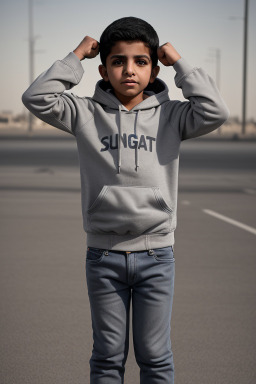 Kuwaiti child boy with  gray hair