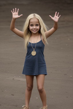 Brazilian child female with  blonde hair