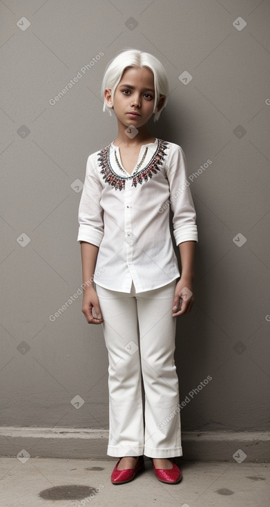 Guatemalan child boy with  white hair