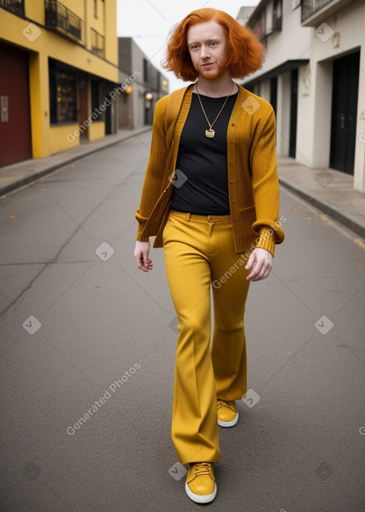 Brazilian adult non-binary with  ginger hair