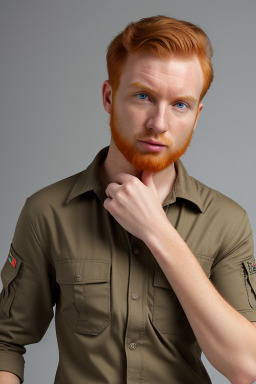 Serbian adult male with  ginger hair