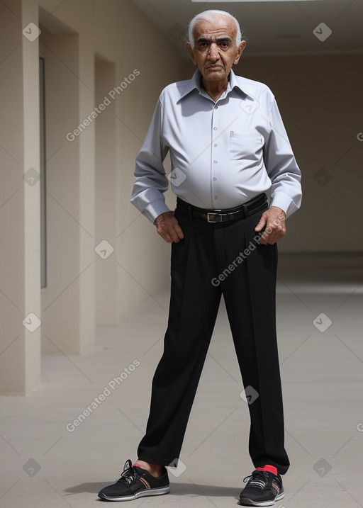 Kuwaiti elderly male with  black hair