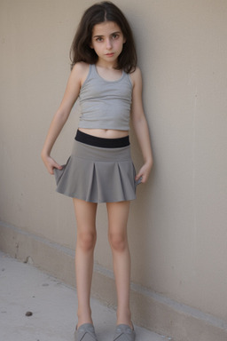 Israeli child girl with  gray hair