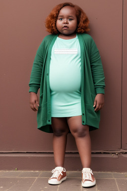 Kenyan child girl with  ginger hair