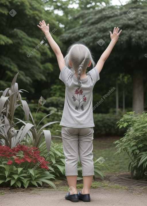 Belarusian child female with  gray hair