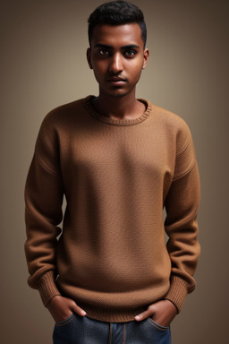 Sudanese adult male with  brown hair