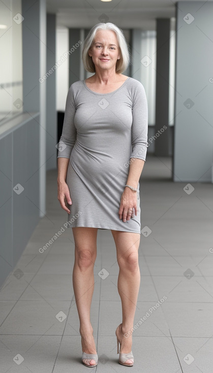 45 years female with  gray hair