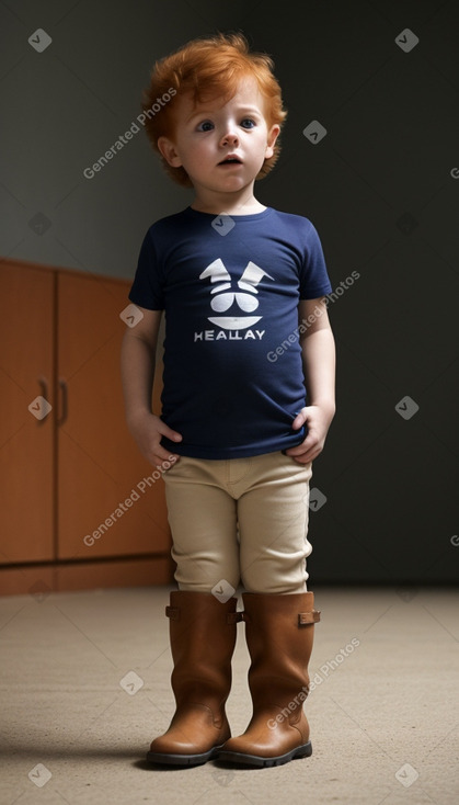 Ecuadorian infant boy with  ginger hair