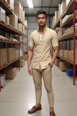 Nepalese young adult male with  blonde hair