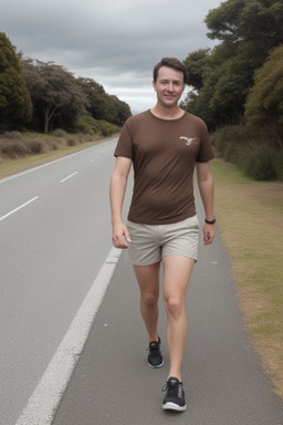 New zealand adult male with  brown hair