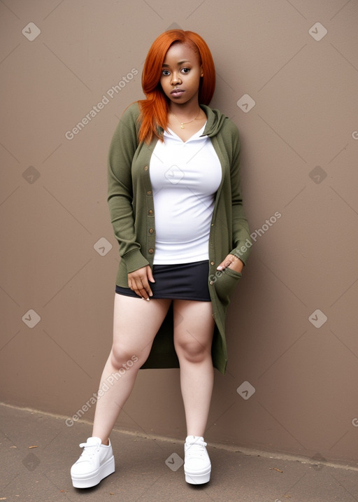 Ugandan adult female with  ginger hair