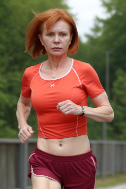 Russian middle-aged female with  ginger hair