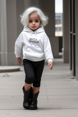 Libyan infant girl with  white hair