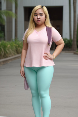 Filipino young adult female with  blonde hair