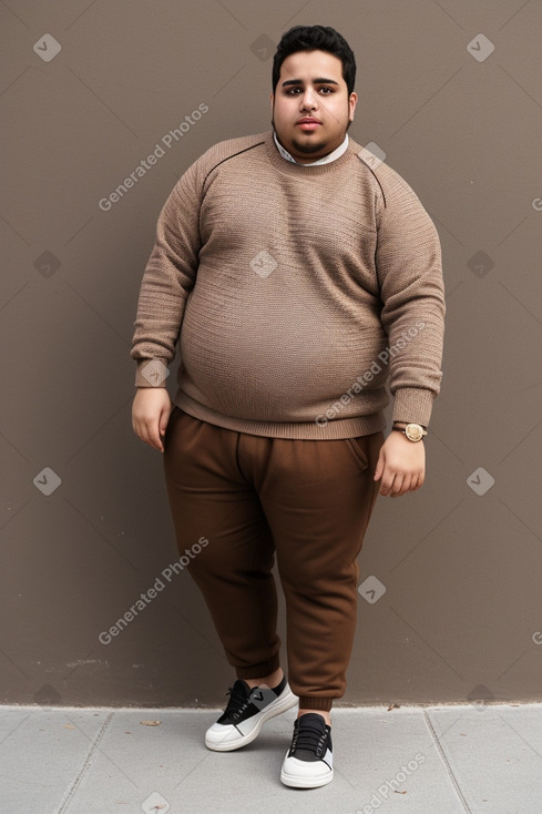 Yemeni young adult male with  brown hair