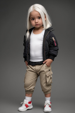 Peruvian infant girl with  white hair