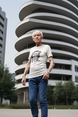 Russian elderly male with  black hair