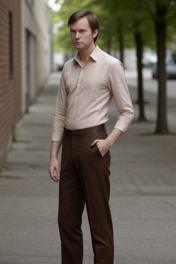 Estonian adult male with  brown hair