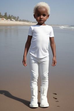 Ethiopian infant boy with  white hair