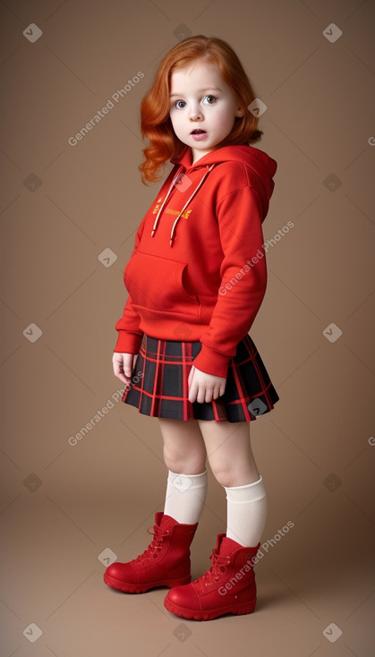 Spanish infant girl with  ginger hair