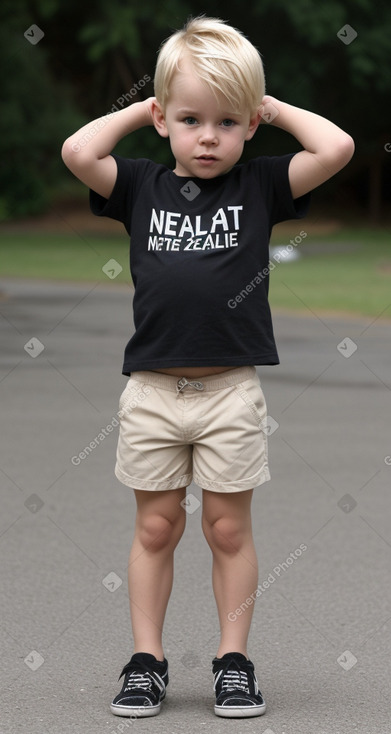 New zealand infant boy with  blonde hair