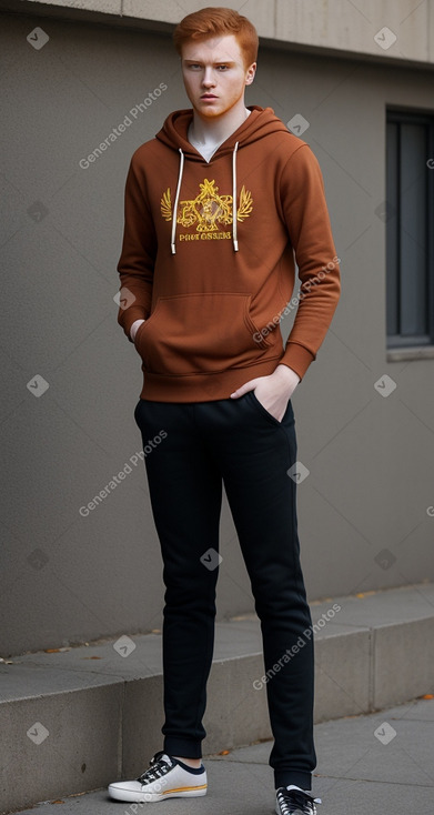 Macedonian young adult male with  ginger hair