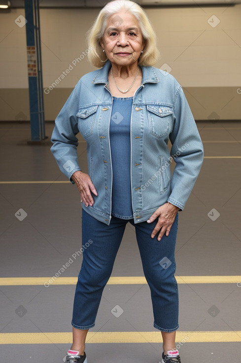 Hispanic elderly female with  blonde hair