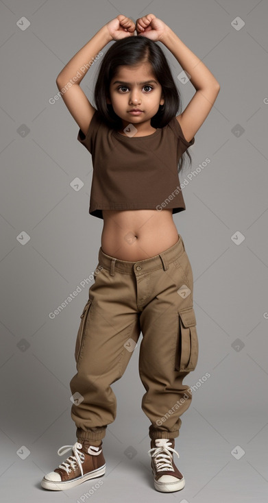 Indian infant girl with  brown hair