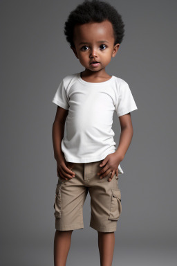 Ethiopian infant boy with  white hair