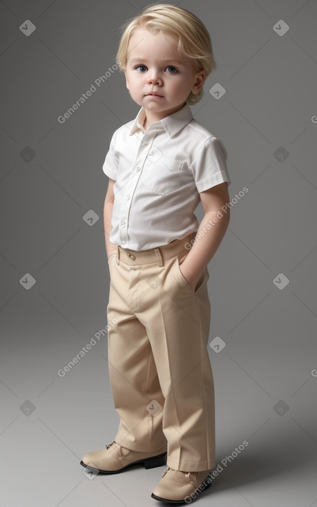 Finnish infant boy with  blonde hair