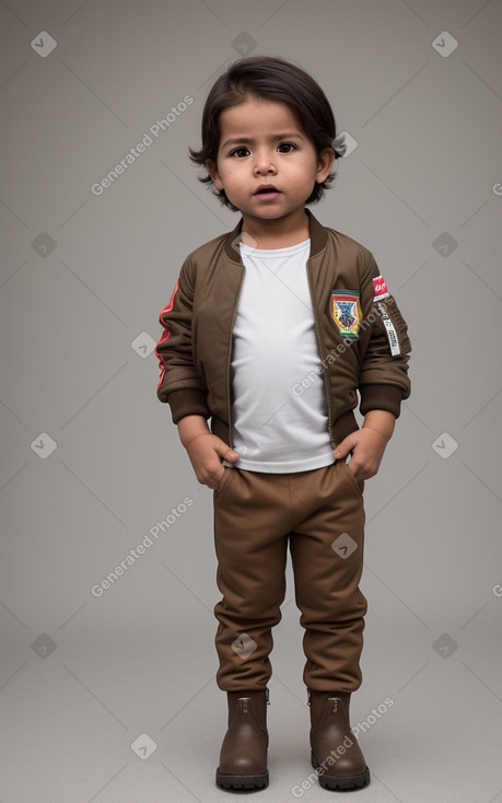 Bolivian infant boy with  brown hair