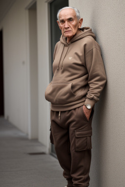 Spanish elderly male with  brown hair