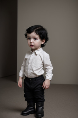 Russian infant boy with  black hair